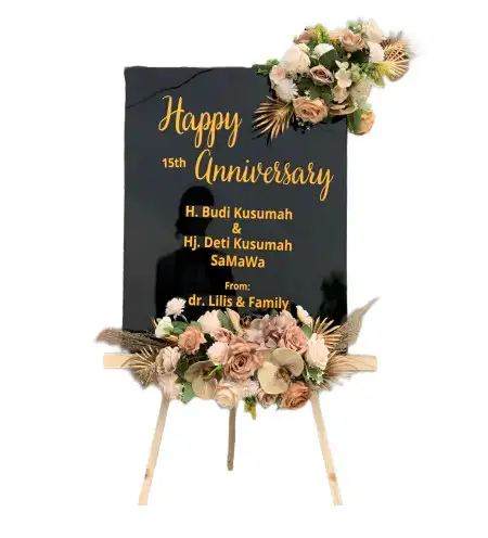 Papan Bunga Akrilik Buru